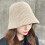 Cappelli a secchiello in maglia da donna, cappelli a secchiello invernali alla moda, cappelli da pescatore da donna, cap 4