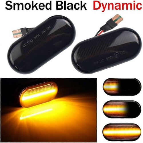 Dynamic Turn Signal Light For 350Z Z33 20022009 Smoked Black Side Mirror Sequential Water Flow Indicator ADynamic 2