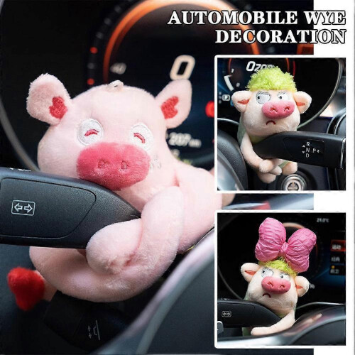 Plush Car Dashboard Decor Cute Plush Doll for Windshield Wiper Shift Handle Car Interior Decoration Fun Gift for Drivers 1