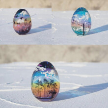 Silikon eggform for epoksyharpiks, håndverk, smykker, brettholder, oppbevaringsprosjekter til hjemmet