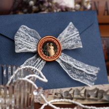 Sealing Wax Stamp Head Yellow Brass Wedding Invitation Tool Photo Frame Paint Varnish Envelope Sealing Wax Decor