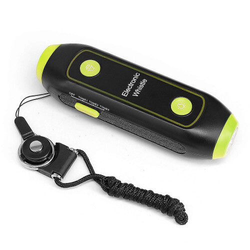 Electronic Handheld Electric Whistle with Lanyard SOS Light Flashlight for Coaches Referees P.E. Teacher
