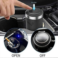 Car Ashtray for Nissan Altima Maxima Laurel Cefiro Teana Cima Xterra - Portable Smoke-Free Cigarette Ashtray with Lid 25-26s