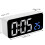 Digital Alarm Clock Bedside Multifunctional Electronic Mirror Temp Detect Sound Control Office 3