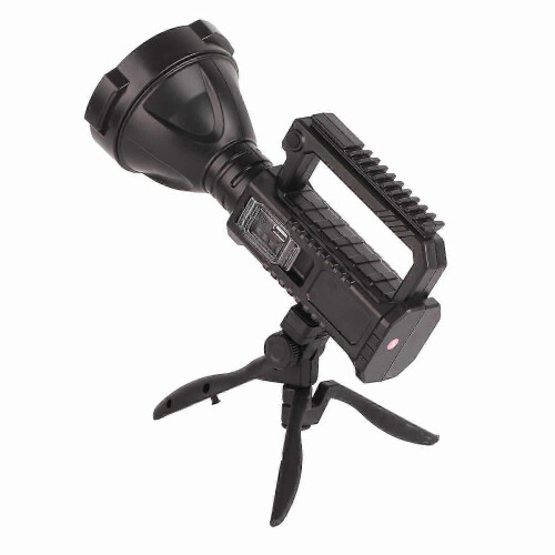 LED Long Range Spotlight USB Charging Outside Patrol Flashlight Small with Tripod 1