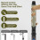 Rotating curved iron-25 inch hair curl, multi-level adjustment temperature LCD display, easy to use 2
