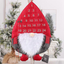 Vianočný adventný kreatívny kalendár, seversky kompatibilný s kalendárom starého muža Rudolph Cou