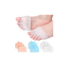 Silikon-Zehenspreizer (4 Paar) – Atmungsaktive Gel-Zehenspreizer zur Linderung von Hallux valgus und Hammerzehen, kompatibel mit allen