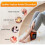3in1 Wireless Foot Massager in Grey - Heat, Compression & Vibration Therapy 3