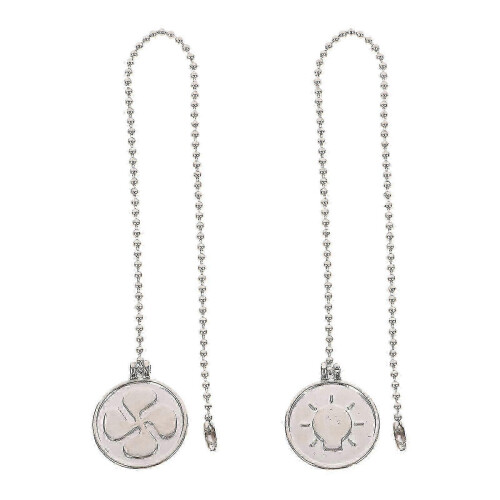 2026 2 Pcs Metal Fan Ceiling Fan Cord Decorative Light Pulls Chandelier Chain Pendant Fan Light Pulls 2