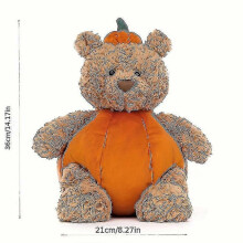 Creative Cute Halloween Pumpkin Bear Plush Toy Doll Doll Children yyds