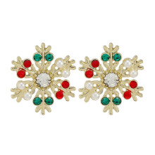 Elegant Drop Earrings with Christmas Themed Pendant Earrings Ear Studs Alloy Texture Suitable for Fashion Accessorizing