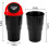 Mini Car Trash Can, Small Automatic Portable Trash Can with Lid, for Car Home Office 2
