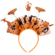 Halloween pailletten vleermuis hoofdband Día de Muertos haarband cosplay kostuum hoofddeksel voor alle leeftijden Halloween feest haar