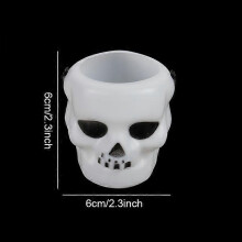 Halloween Candy Holder Novelty Plastic Balck Cauldron Halloween Witches Cauldron Kettle Skull mini Buckets Halloween Party decor