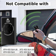 4X Gate Remote Control 868MHz 4 Keys Black Compatible with XT2 XT4 SLH LR Garage Door