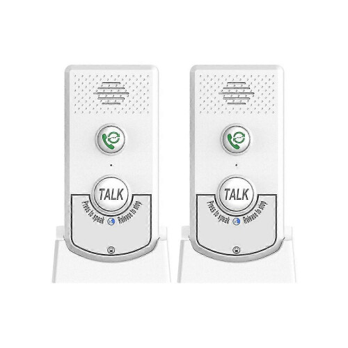 2-pack draadloze intercoms voor thuis, spraakgestuurd, bidirectioneel, ultralange afstand, draagbare draadloze intercom Eld