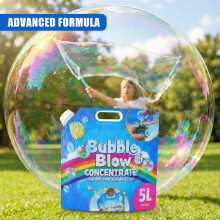 The Magic Toy Shop Bubble Blow Concentrate 200ml Makes 5L Solution Refill for Machines Wands Events
