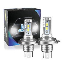 Lot de 2 ampoules LED H4 9003 pour phares de moto Kawasaki Vulcan VN750 800 1500 1600 1700 (feux de croisement et de route), 12Â 000 l