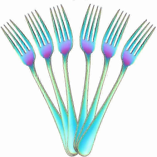 8-inch 6 Piece Dinner Fork Set 18 10 Stainless Steel Kitchen Flatware 1
