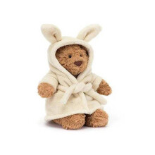 Weihnachtsgeschenk 2026: Plüschtier Bartholomew Bär Bademantel 26 cm