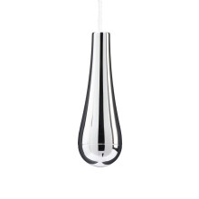 Tirador de luz de baño redondo estilo lágrima cromado