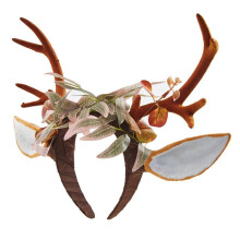 Deer Horn Headband Halloween Antler Headband Forest Deer Headband Deer Antler Headband Fawn Horn Headband For Women Yellow