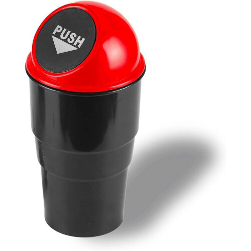 Mini Car Trash Can, Small Automatic Portable Trash Can with Lid, for Car Home Office
