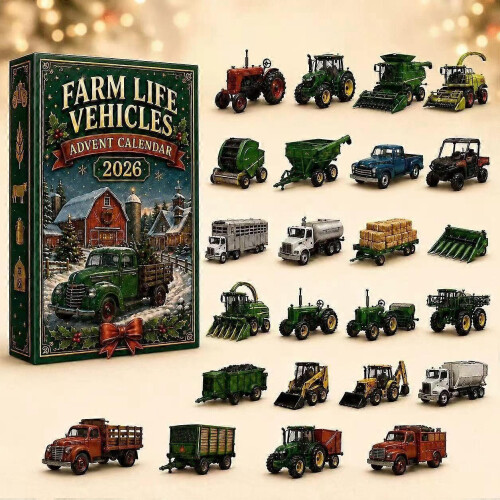Christmas Car Model 24-Day Advent Calendar Plastic Ornament