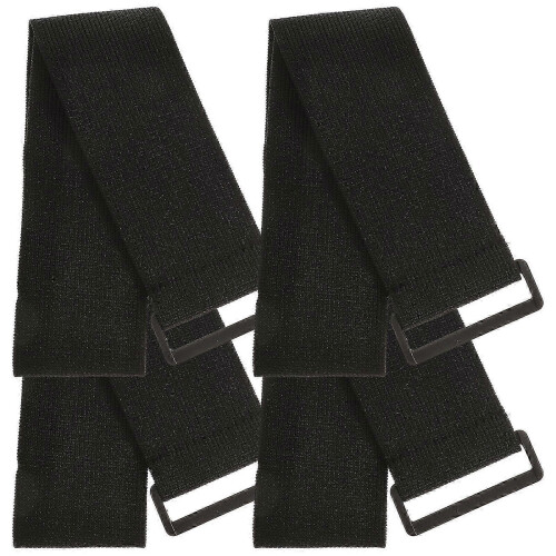 4pcs Reusable Elastic Hook and Loop Straps Multipurpose Cinch Straps
