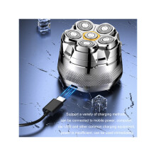 Compatible con magnetischer, washbarer Elektrorasierer mit sechs Klingen (USB)