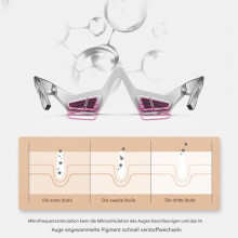 Masajeador ocular de microcorriente con gafas de luz roja: dispositivo eléctrico para el cuidado de los ojos, reduce las ojeras y la fa