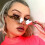 Fire Flame Sunglasses Rimless Wave Glasses Fire Shape Eyewear For PartyPink 5