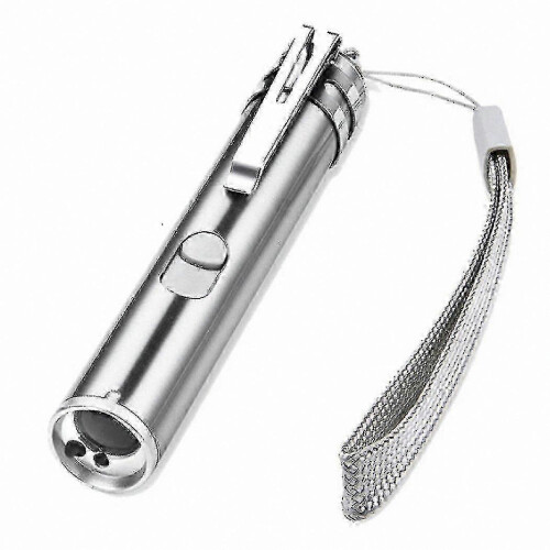 Rechargeable LED Flashlight Cat Toy with Laser Pointer for Pet Training and Play 1