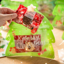 Weihnachtsgeschenktüten, niedliche Apfeltüten für Heiligabend, Geschenktüten für Weihnachten, 50 Stück für Kinderfeste und Feiertage (