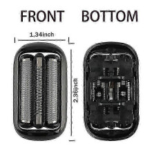 2 Pack Compatible with Series 5 6 53B Electric Foil Shaver Replacement Part for 5020Cs 5018S 5035S 5049Cs 5050Cs 6020S 6040Cs