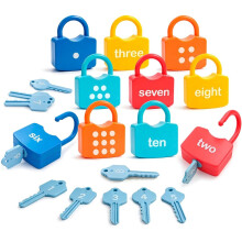 Montessori Toys for 3 Year Old, Preschool Activities Toys Games for Toddler, Lock & Key Counting Toys for Toddlers
