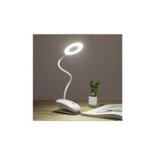 Flexible Clip On LED Reading Light Desk Bed Night Lamp Rechargeable
