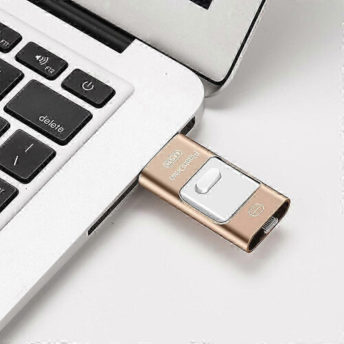 Photo Stick For iPhone, External Memory Storage, MFi Certified Flash Drive With High Speed Transfers, Multi-interface USB Sti 2