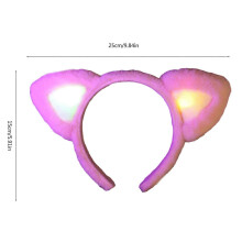 LED-kunstoren in de vorm van dieren, cosplay-hoofdband voor meisjes, haarband met drukknoopsluiting, Halloweenkostuum voor vrouwen, fe