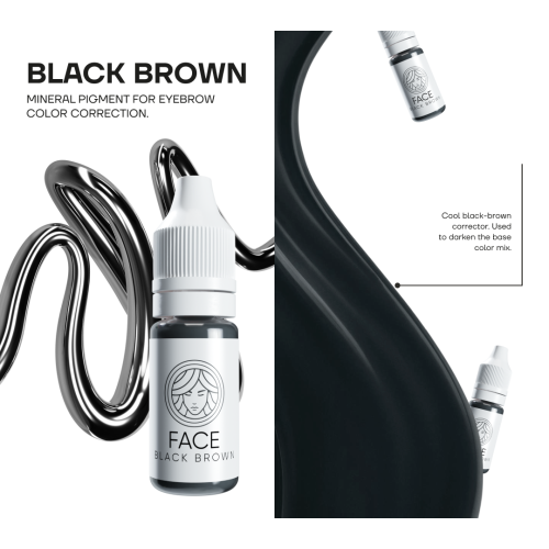 FACE Black Brown – Mineral Brow Pigment 2