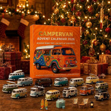 2026 Campervan Advent Calendar with 24 Flat Acrylic Collectibles, Christmas Countdown Surprise Gift for Camping and Travel Lovers