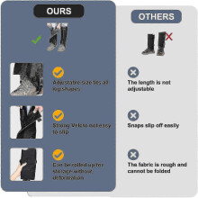 Ochraniacze na nogi Snake Leg Gaiters, regulowane, śniegowce, do wędrówek, wodoodporne, ochraniacze na nogi Snake, ochrona przed ukąs