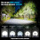 Worlds Brightest Flashlight 200000 lumens Charging Display Best Rechargeable LED Spotlight(Black) 4
