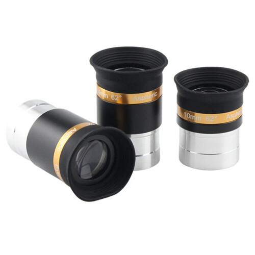 3 PÇS/SET 1,25 Polegadas 62 Graus 4mm 10mm 23mm Telescópio Astronômico Asférico Conjunto de Combinação de Ocular  Angular 1