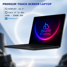 Premium Touch Screen Laptop - MS Core i7 11Gen 256GB SSD Windows 11 Pro - Refurbished