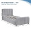 Comfy Living (Light Grey, 3ft Single) Brushed Velvet Gas Lift Ottoman Bedframe 7