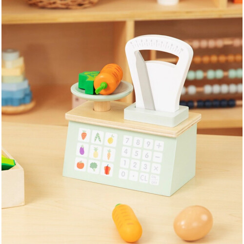 Tooky Toy Wooden Kitchen Scales Interactive 1