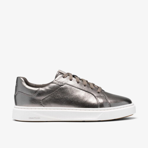 Clarks (Standard, 7 (Adults')) Code C Lace. Pewter Metallic
