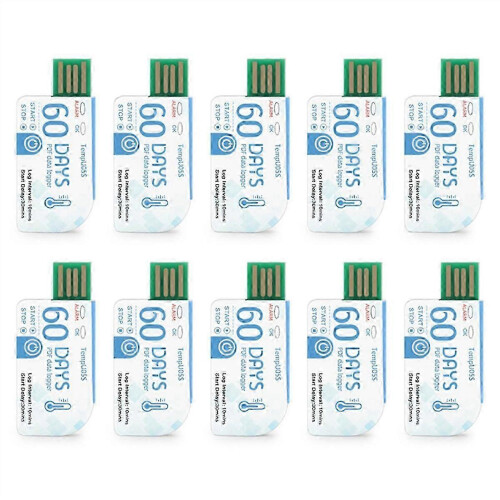 10Pack Temperature Data Logger USB Recorder TempU05S Monitoring Device